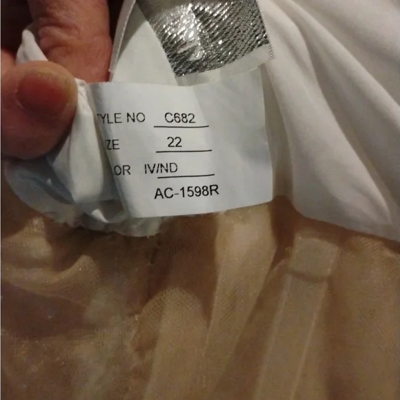 Stunning Ivory Sequin Wedding Dress - Picture 16 of 16